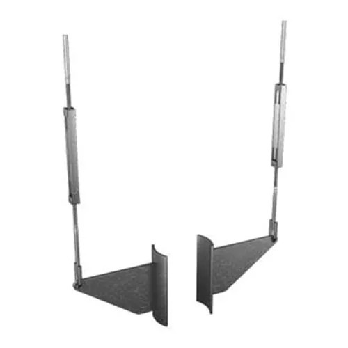 Приварной блок подвески для вертикальных трубопроводов 57x0.9x7 мм AISI 304 ГОСТ 34-10-727-93